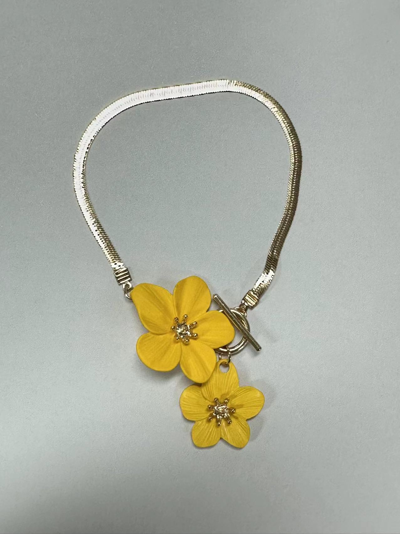 Flowers Anklet OT Buckle