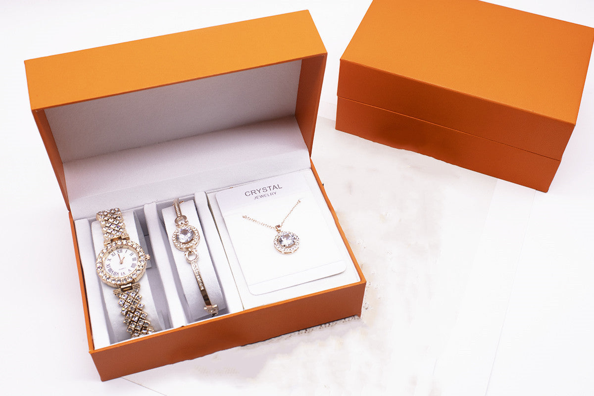 Watch & Bracelet And Necklace
