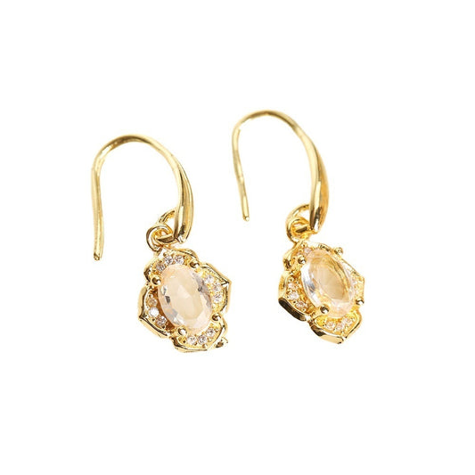 Crystal Zircon Inlaid Three-piece Set