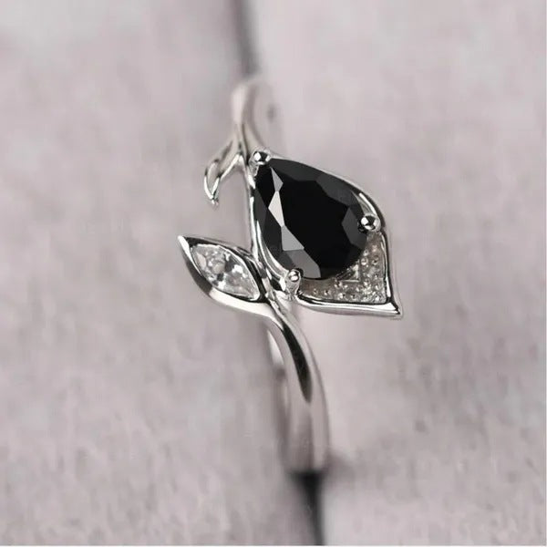 Diamond Leaves  Ring