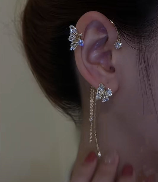 Butterfly Ear Cuffs Earrings